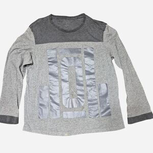 Armani-exchange Men's Grey and Red Shirt